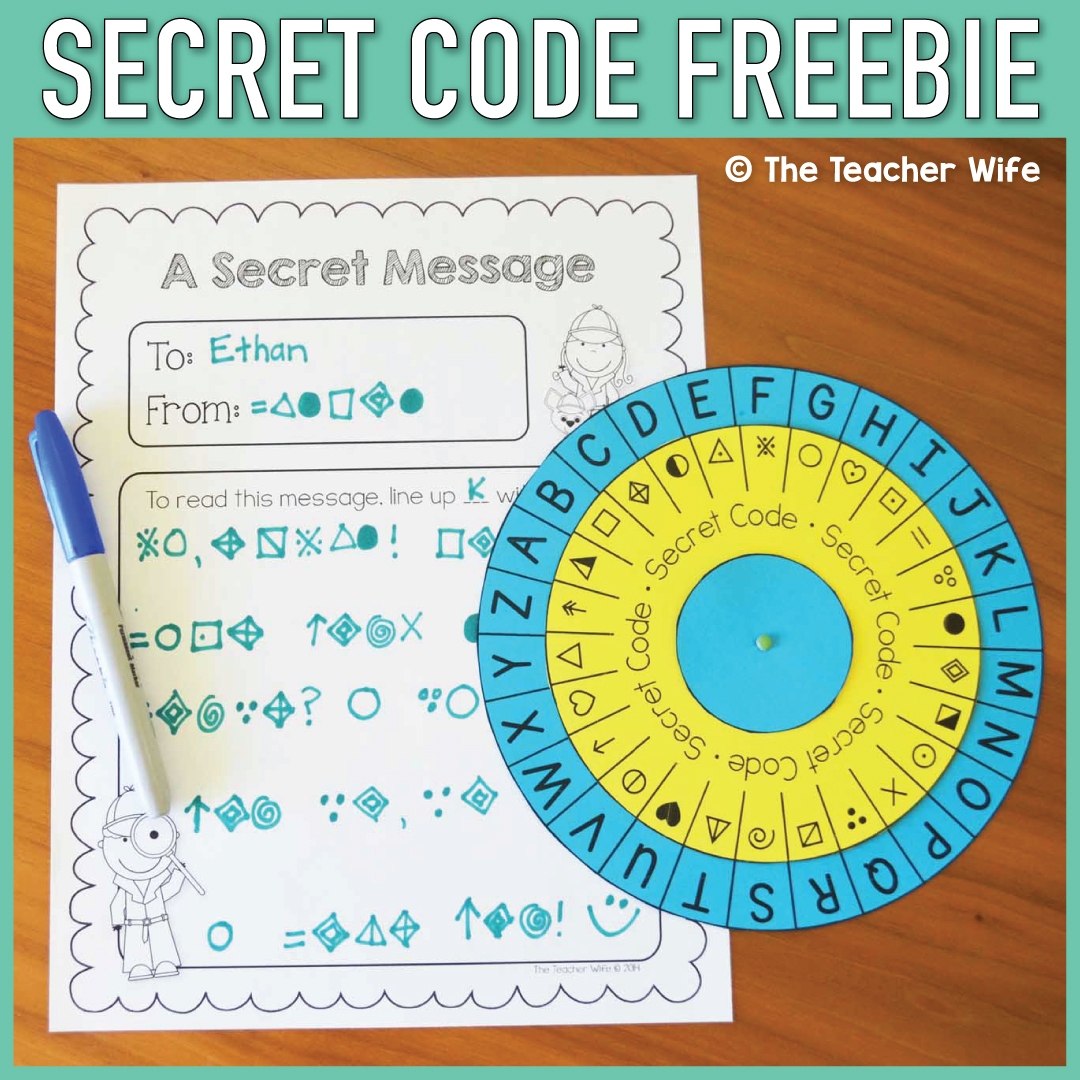 Secret Code Freebie Secret Code Freebie