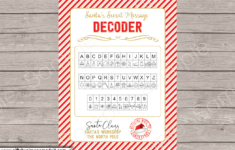 Secret Message From Santa Template