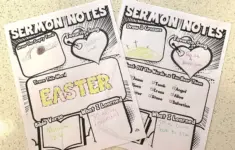 Sermon Notes For Easter Coloring Page