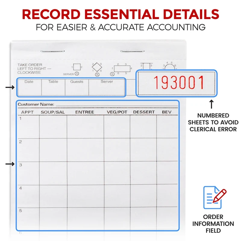 free printable waitress order restaurant order pad template free printable waitress order restaurant order pad template