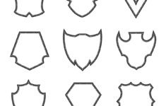 Set Medieval Style Shields