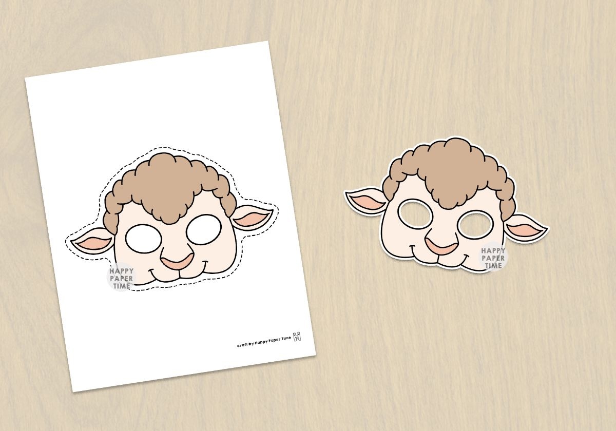 Sheep Mask Colored