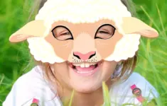 Sheep Printable Mask Halloween Costume