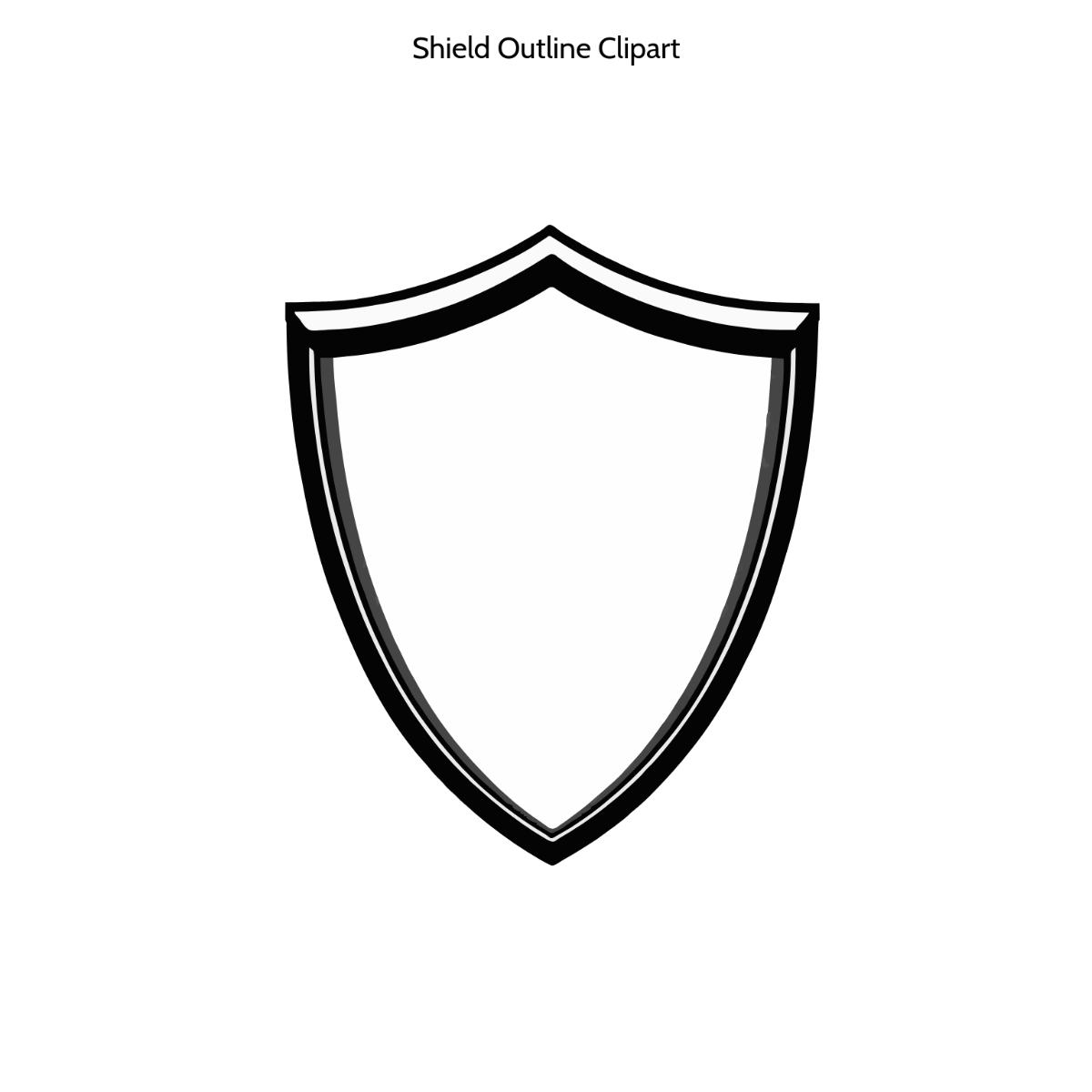 Shield Outline Clipart