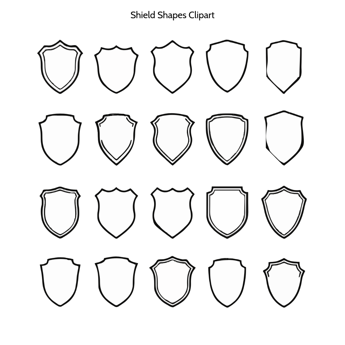 Shield Shapes Clipart Shield Shapes Clipart