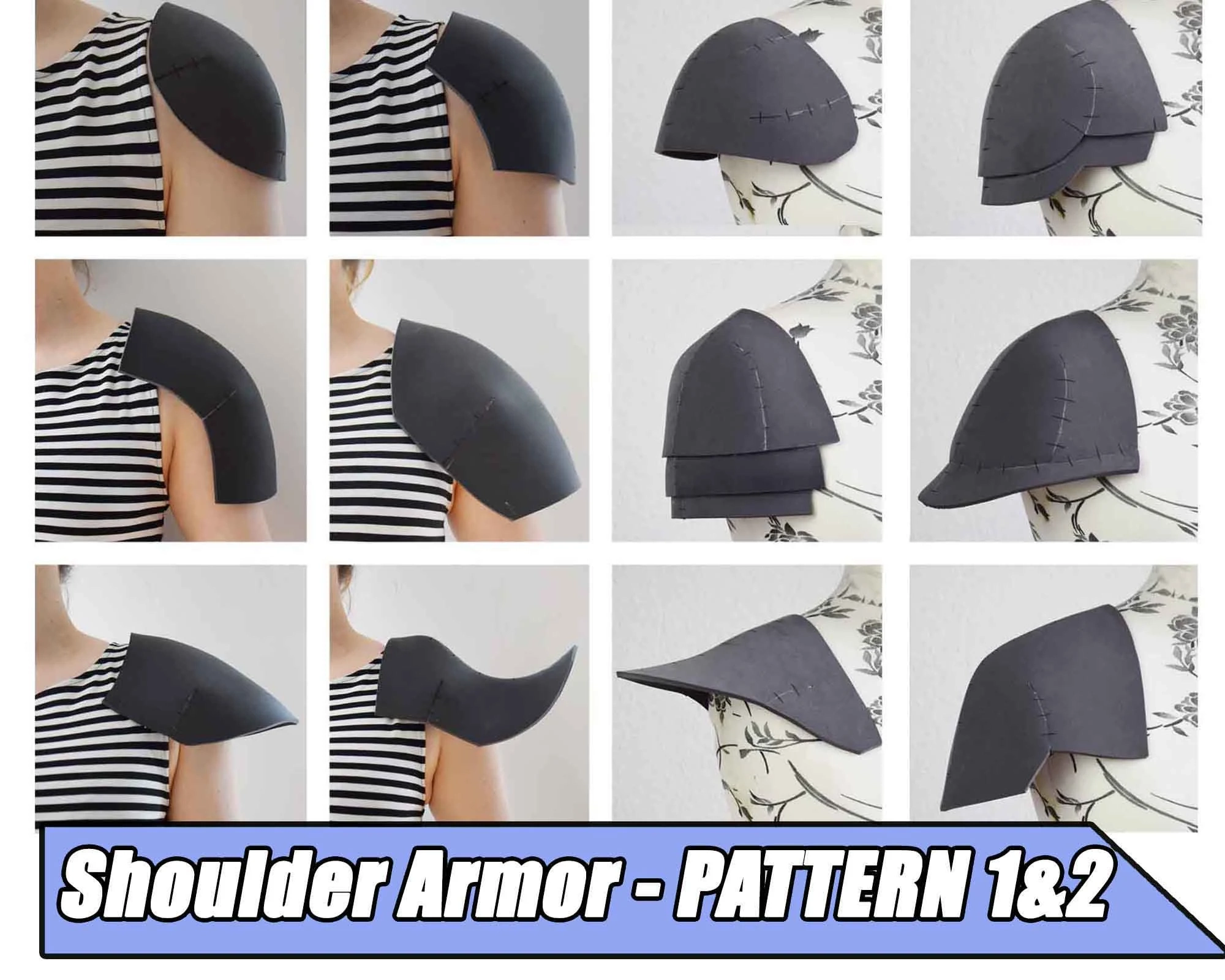 Shoulder Pauldron Armor Pattern Shoulder Pauldron Armor Pattern