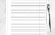 Sign In And Sign Out Sheet Printable