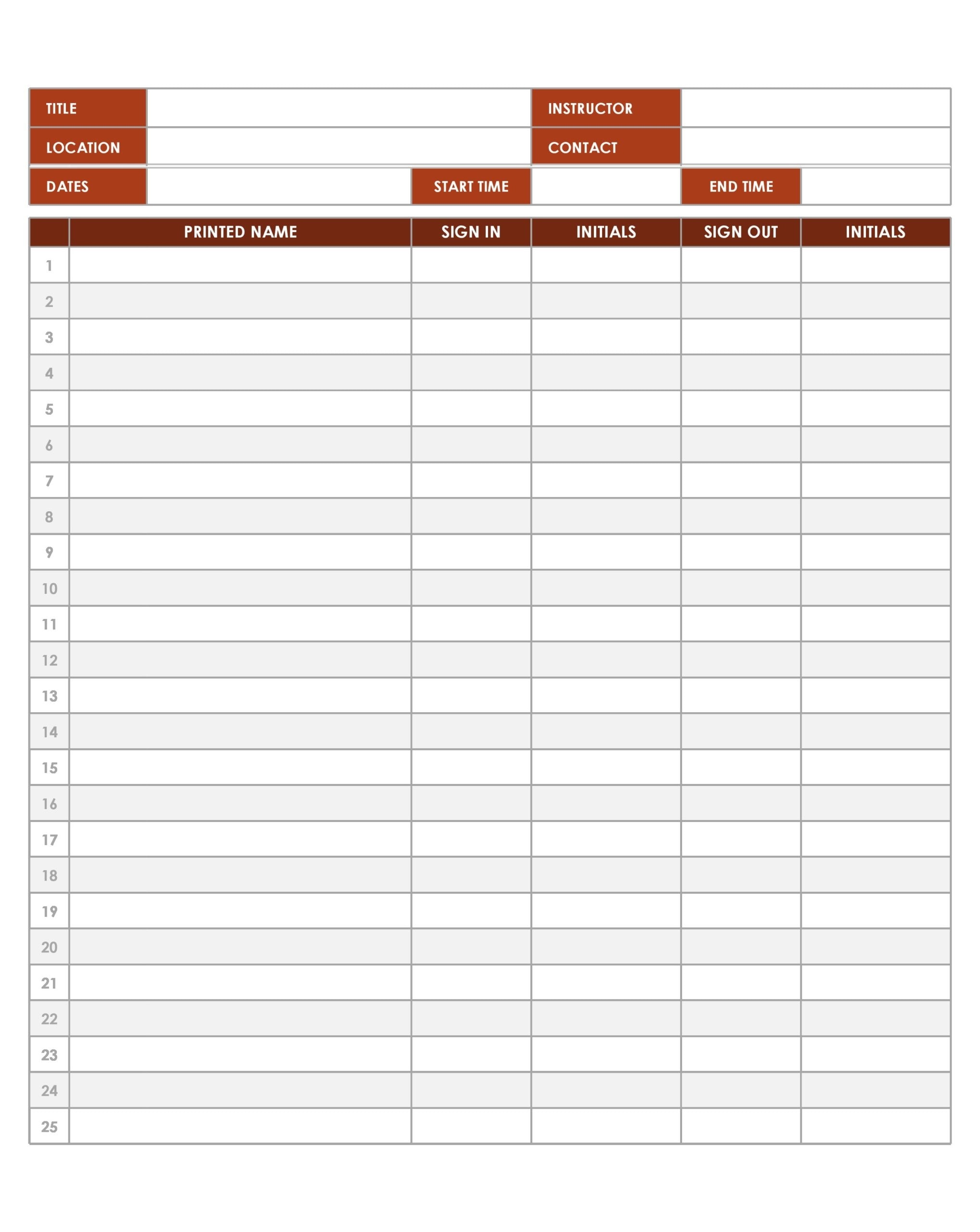 free printable sign in and out sheets free printable sign in and out sheets