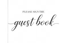 Sign The Guest Book Sign Printable Greenery