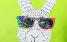 Silly Easter Bunny Craft With Glasses