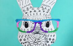 Silly Easter Bunny Craft With Glasses