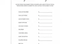 Simple Baby Shower Game The Price Is Right