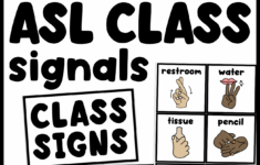 Simple Black Hand Signal Cards