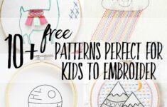 Simple Embroidery Patterns For Kids