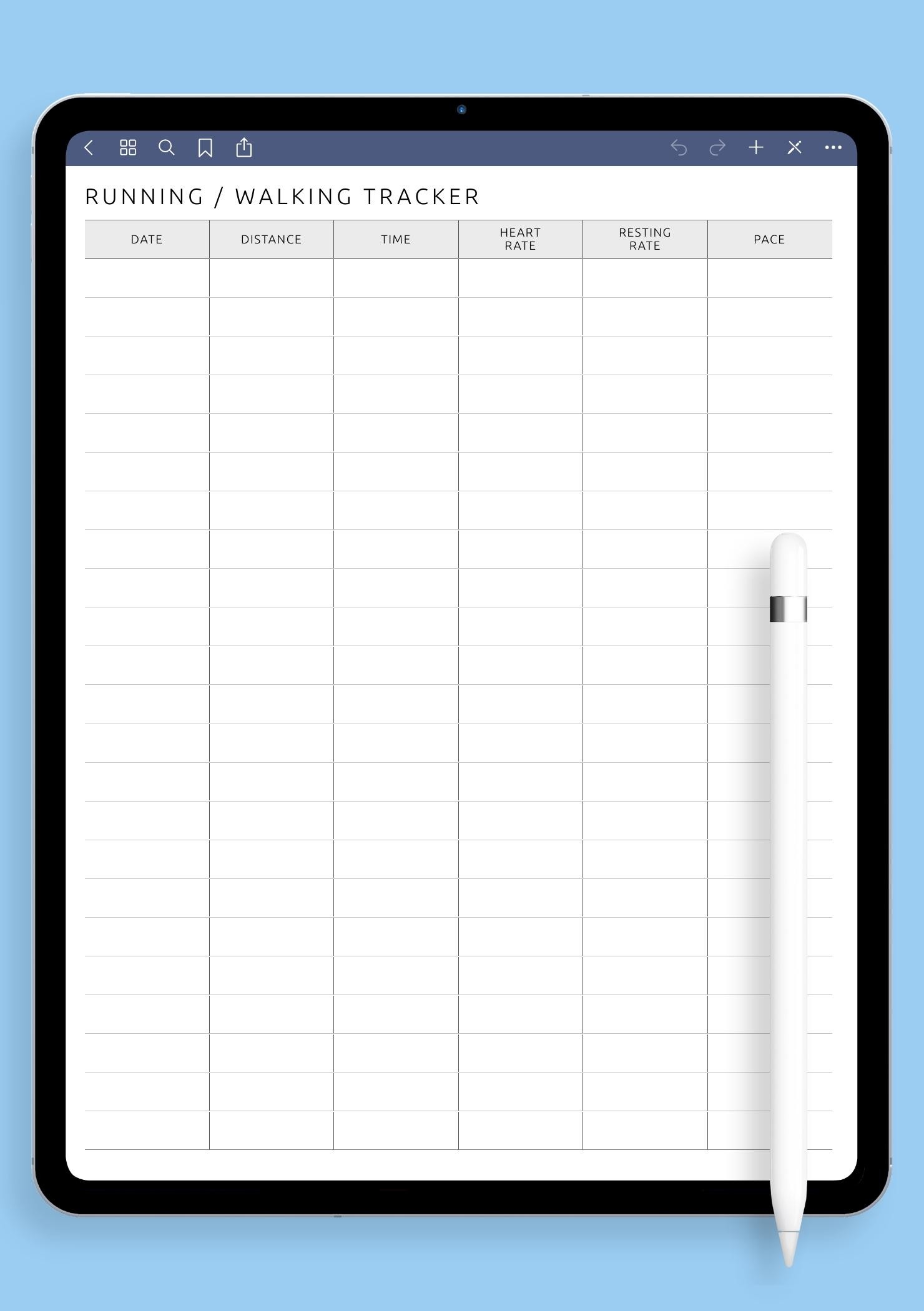 Simple Running And Walking Tracker