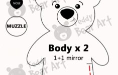 Simple Stuffed Animal Pattern Felt Teddy Bear