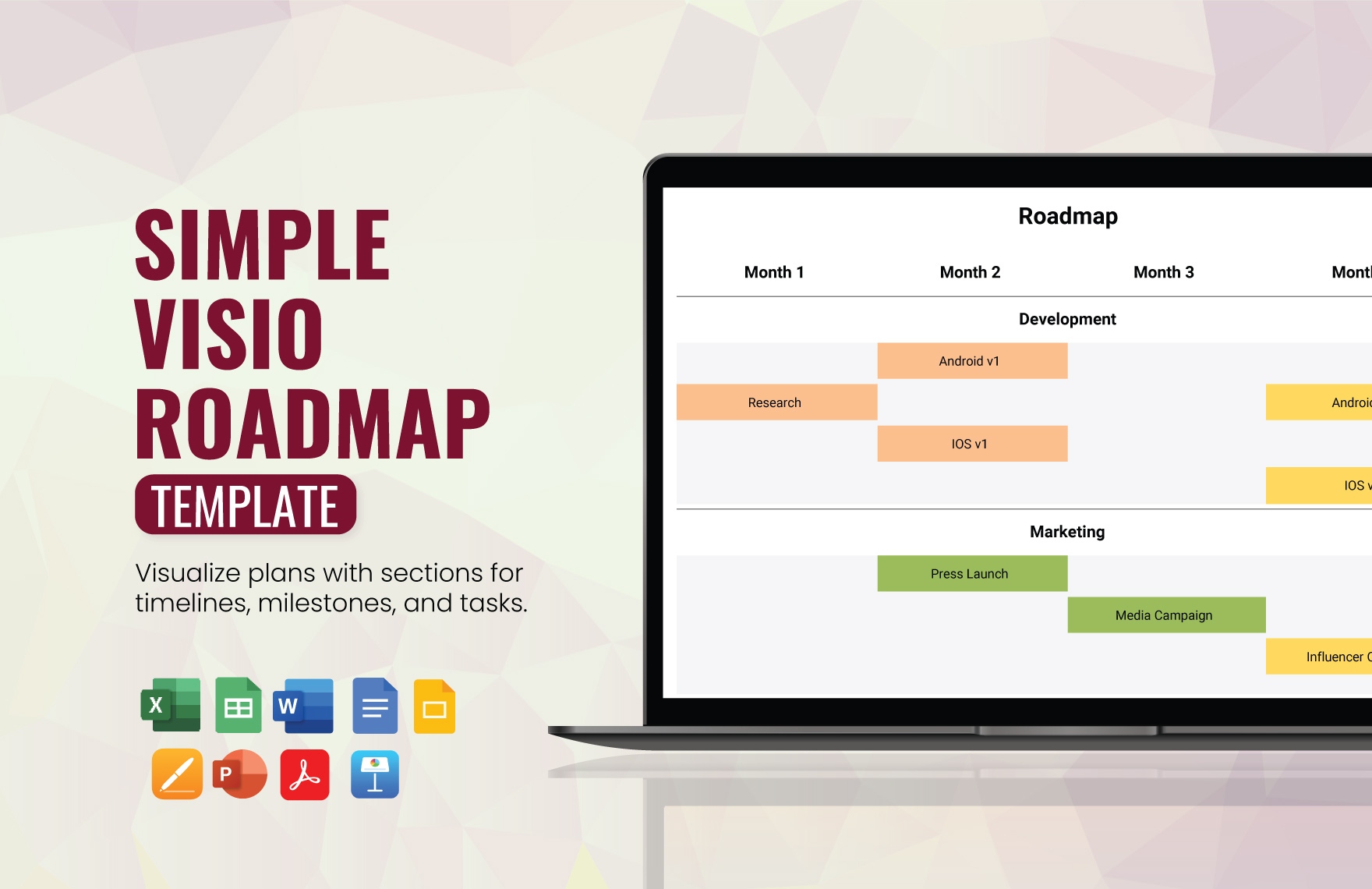 Simple Visio Roadmap Simple Visio Roadmap