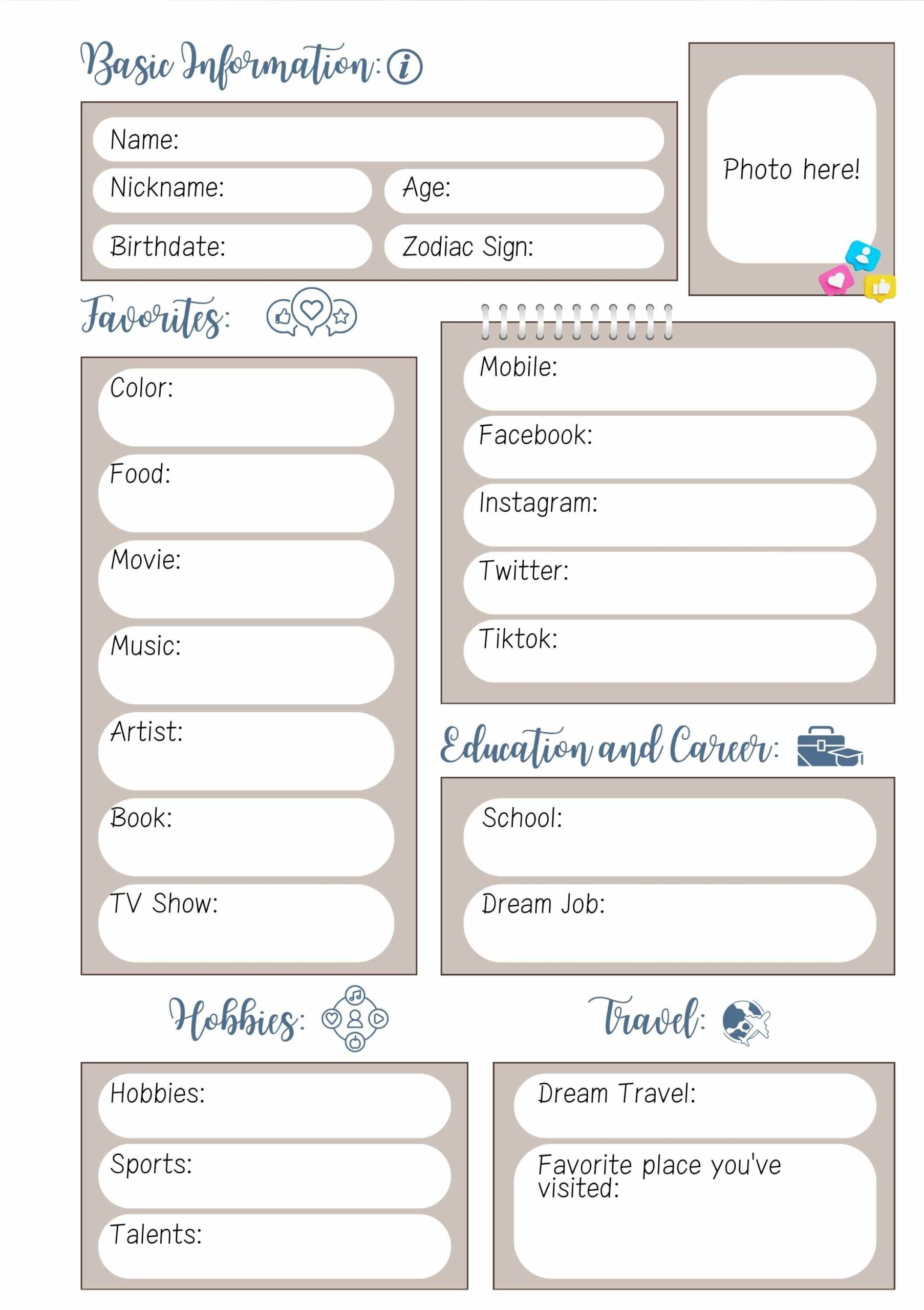 Slam Book Canva Template Disney Princess Edition Modern Questioners 2024