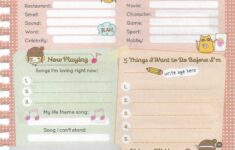 Slam Book Template Aesthetic
