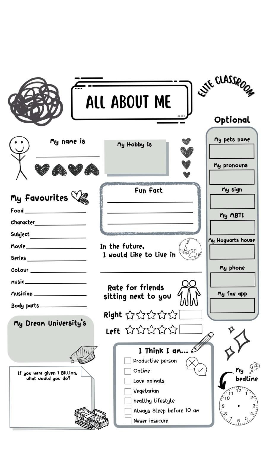 Slambook Templates