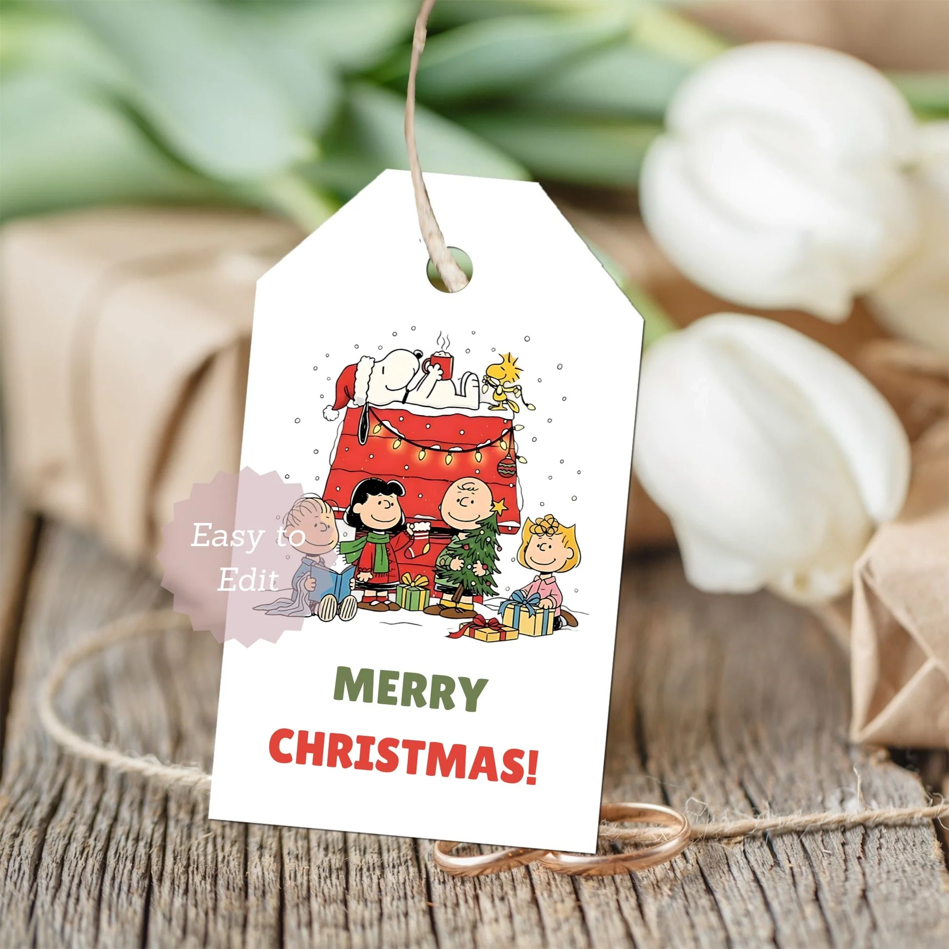 Snoopy Christmas Gift Tags Printable Peanuts Holiday Favor Tags Snoopy Christmas Gift Tags Printable Peanuts Holiday Favor Tags
