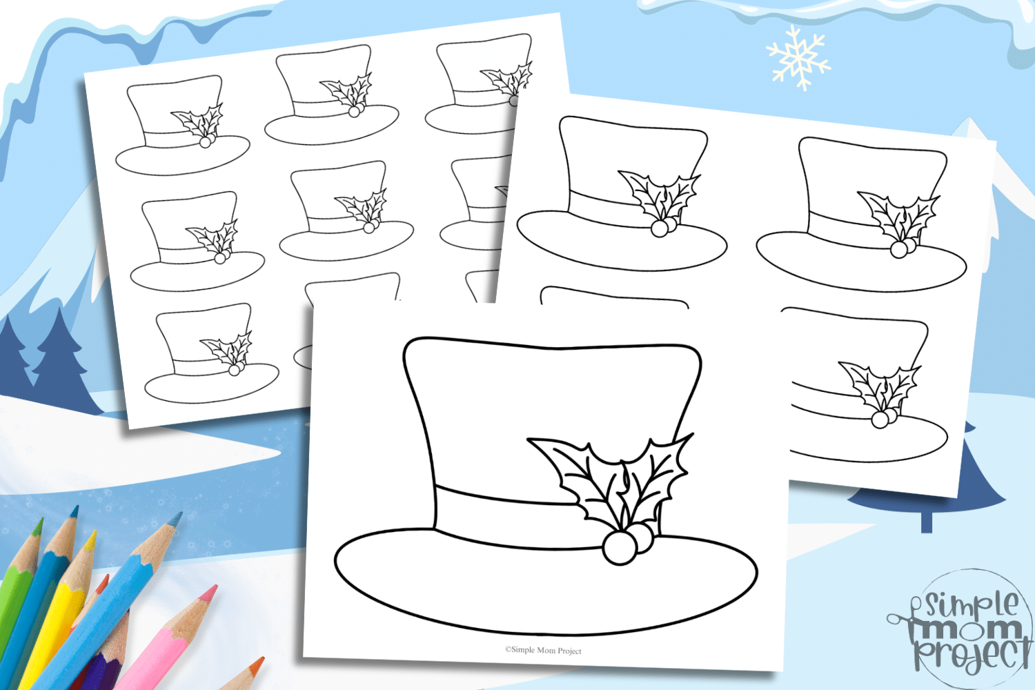 Snowman Hat Template Snowman Hat Template