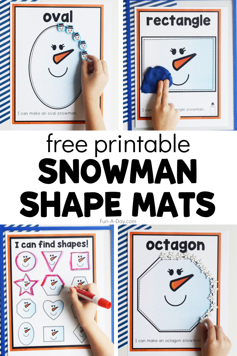 Snowman Shape Mats