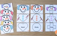 Snowman Shape Puzzles