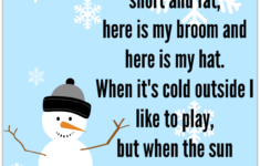 Snowman Song Free Printable