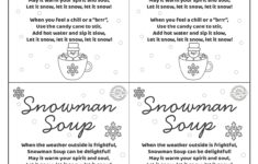 Snowman Soup Printable