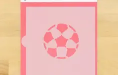 Soccer Ball Cookie Stencil
