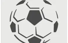 Soccer Ball Sports DIY Cookie Wall Craft Stencil 9 0 Inch