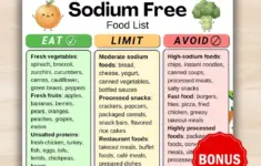 Sodium Free Food List Printable Low