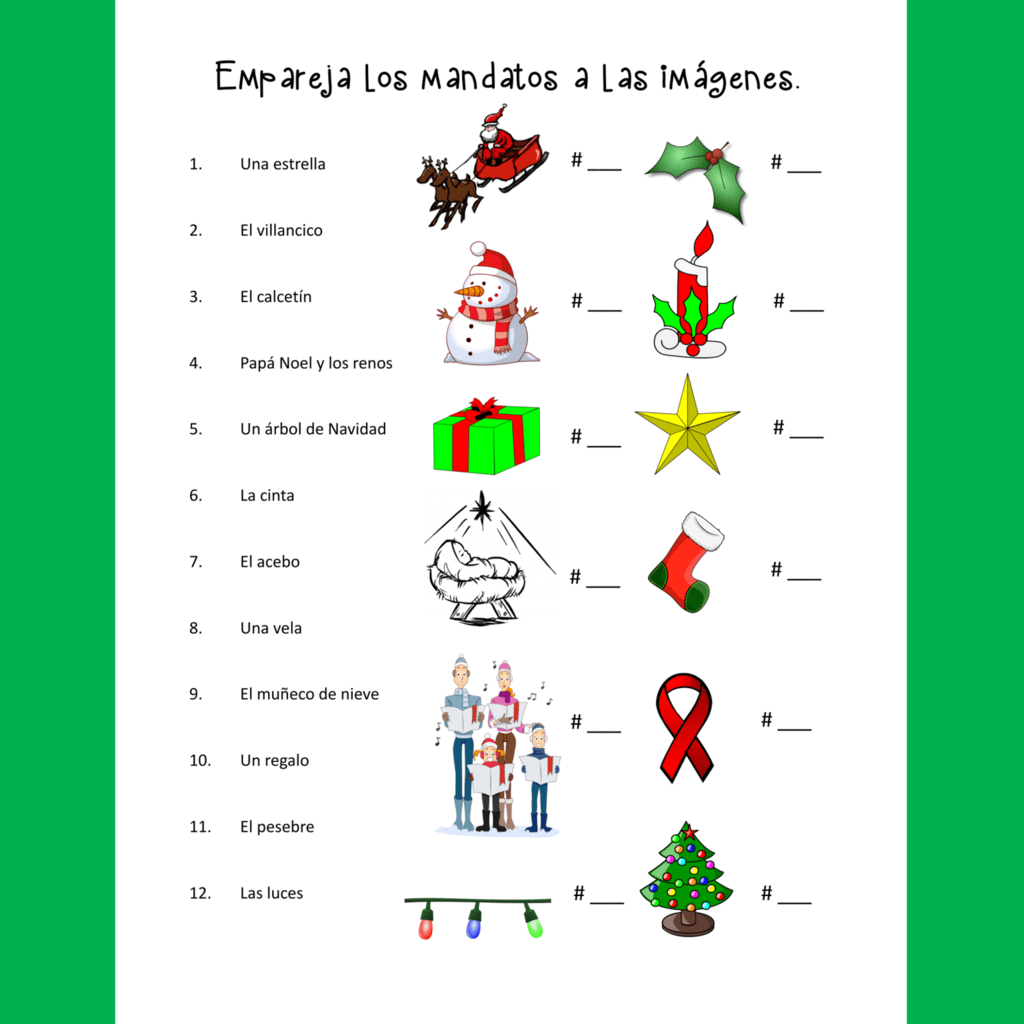 Spanish Christmas La Navidad Interactive Notebook Activities Spanish Christmas La Navidad Interactive Notebook Activities