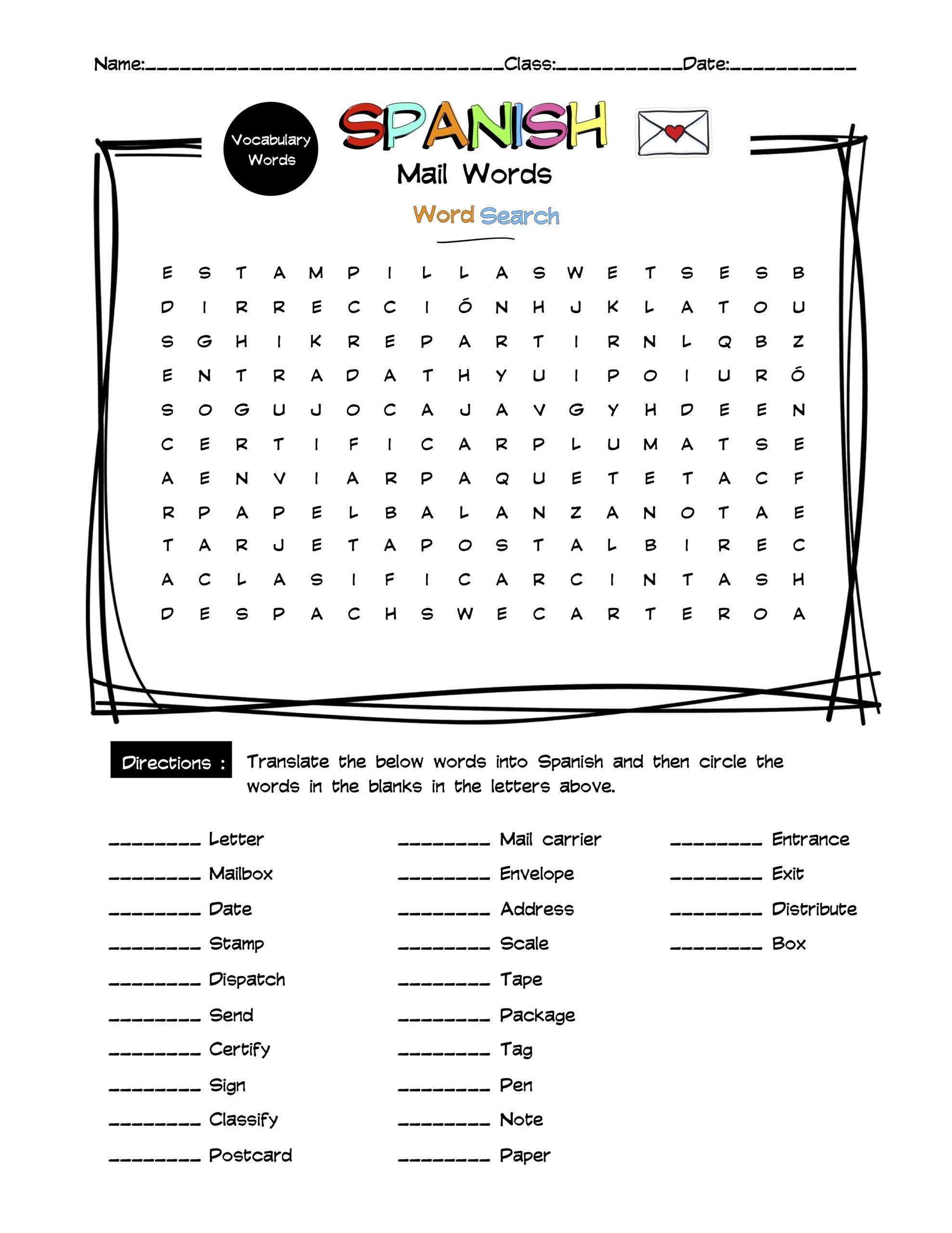 Spanish Christmas Vocabulary Word Search Answer Key Spanish Christmas Vocabulary Word Search Answer Key