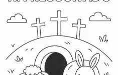 Spanish Easter Coloring Page For Kids O