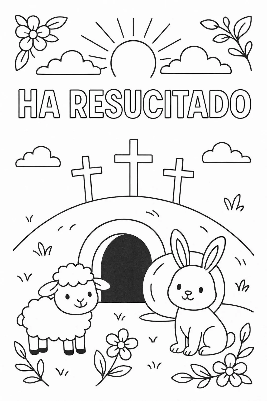 Spanish Easter Coloring Page For Kids O Spanish Easter Coloring Page For Kids O