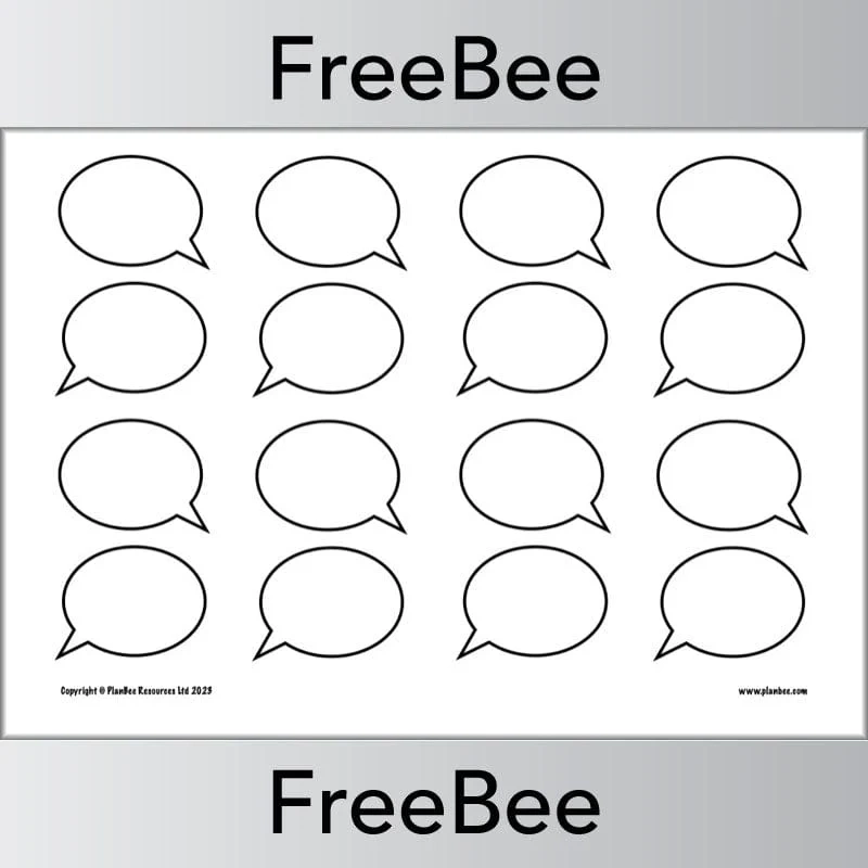 Speech Bubble Template