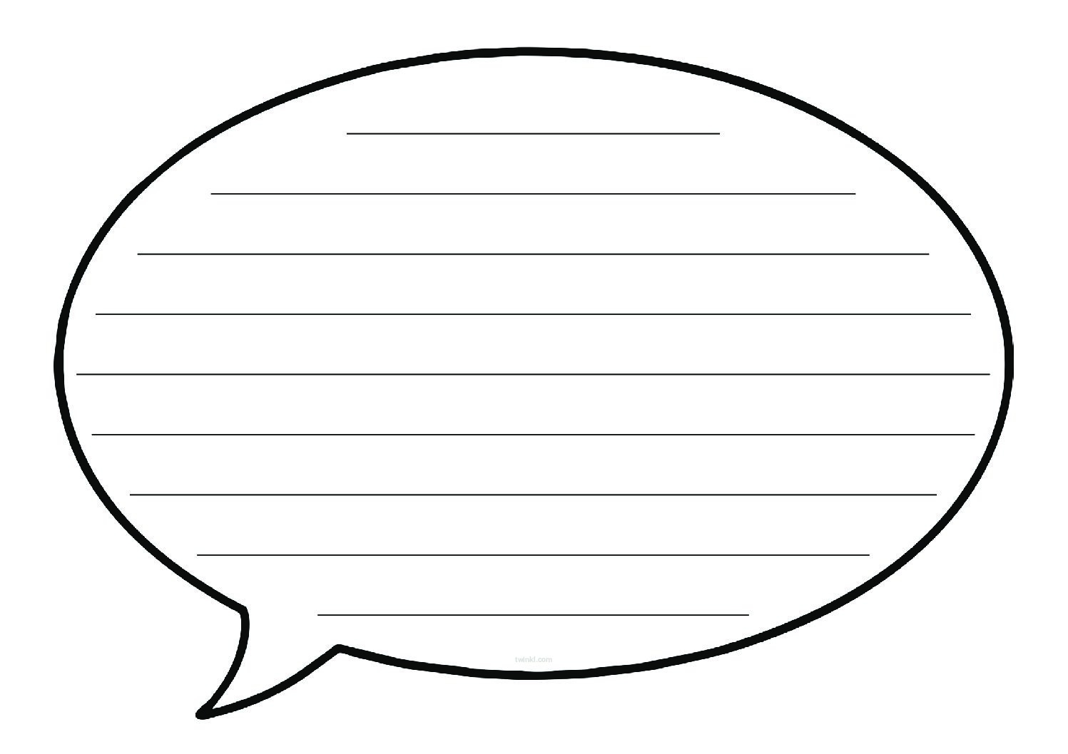 Speech Bubble Template