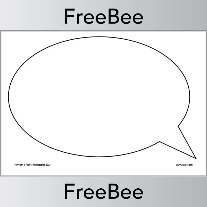 Speech Bubble Template