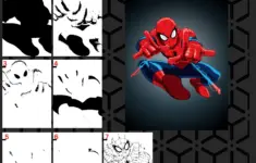 Spiderman Multi 7 Layers Digital Download Stencil Design