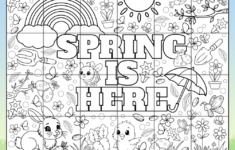 Spring Collaborative Poster 24 Page Coloring Mural