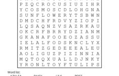 Spring Word Search