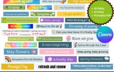Spring Word Strips For Scrapbooking Or Journaling Free Download