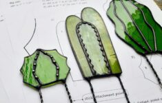 Stained Glass Patterns Succulents Set