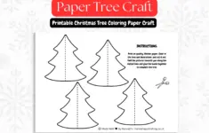 Standing Paper Christmas Tree Printable