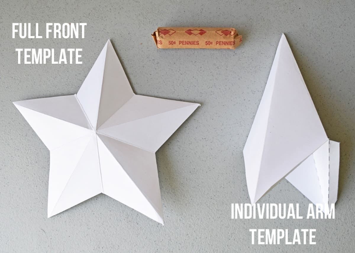 Star Tree Topper Template Star Tree Topper Template