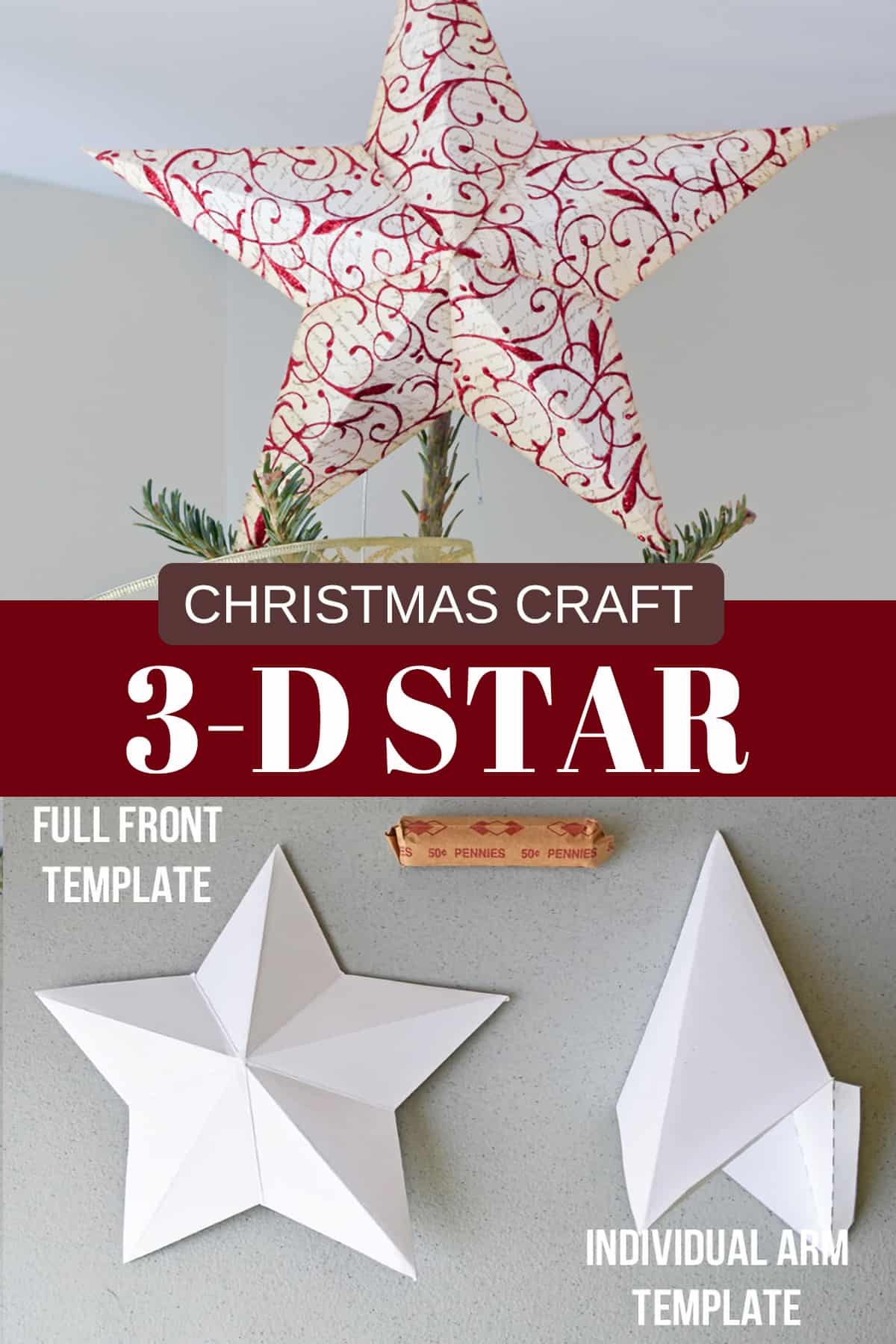 Star Tree Topper Template