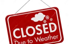 Stock Illustration Closed Due To Weather Sign Red Sign Text Closed Due To Weather Isolated Over White Closed Due To Weather Sign Image92542379