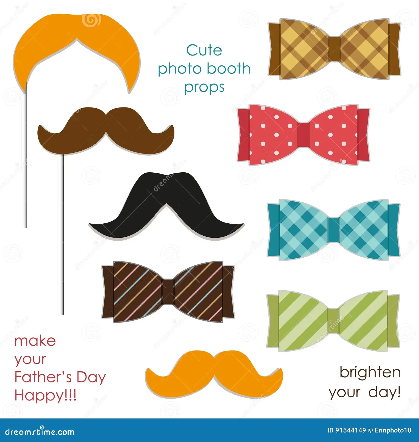 Stock Illustration Cute Photo Booth Props To Make Your Father S Day Happy Printable Image91544149 Stock Illustration Cute Photo Booth Props To Make Your Father S Day Happy Printable Image91544149